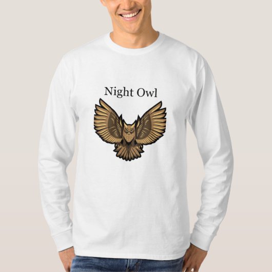 ミスティックナイトフクロウ Tシャツ (正面)