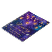 ミスティックナイトランタン&《写真》ぼけ味結婚ズゲストブック ノートブック (左側)