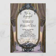 ミスティックナイト金ゴールドドレープ婚約パーティ