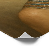 ミスティックネフェティティクイーンブルー金ゴールドポートレート ポスター (角)