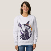 ミスティックハロウィーンウィッチ – 不気味シーズンアパレル スウェットシャツ (正面フル)