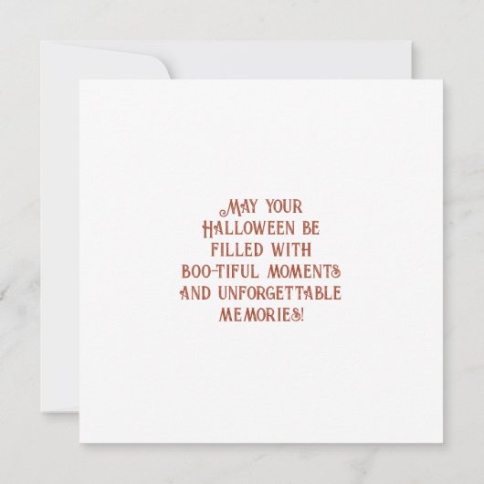 ミスティックハロウィーン幽霊アートスカルギフト (裏面)