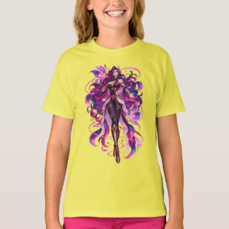 ミスティックバイオレットゴッデス幻想Tシャツ Tシャツ