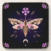 ミスティックパープルモス&フローラ | ボタニカルコースター コースター (正面)