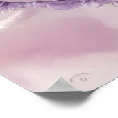 ミスティックパープル〔占星術の〕十二宮図マンダラ | 夢のような占星術 ポスター (角)