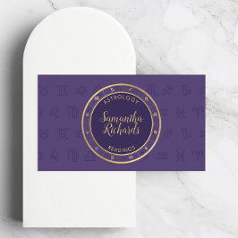 ミスティックパープル〔占星術の〕十二宮図星占い 名刺