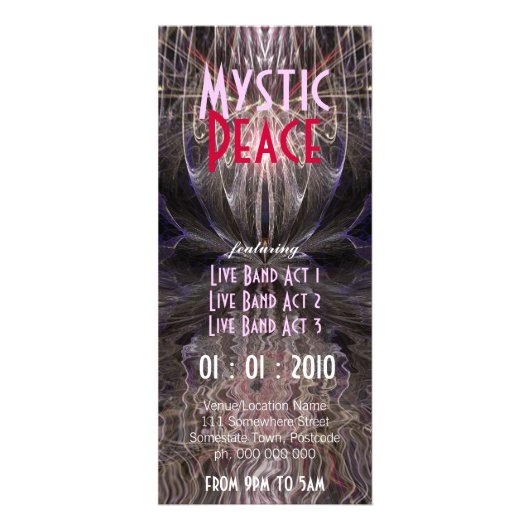 ミスティックピース#02イベントフライヤー ラックカード (正面)