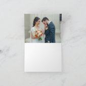 ミスティックフォレストの草原の魔法の結婚式サンクスカード サンキューカード (内部)