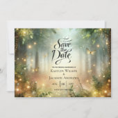 ミスティックフォレストの草原の魔法の結婚式 セーブザデート (正面)