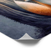 ミスティックフォレストキツネアニマルプリント |キツネプリント ポスター (角)