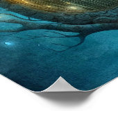 ミスティックフォレストツリー顔プリント |ツリープリント ポスター (角)