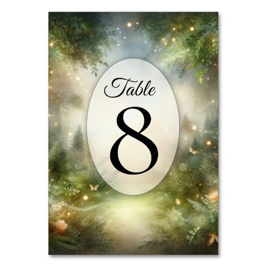 ミスティックフォレストメドウ魔法 テーブルナンバー (正面)