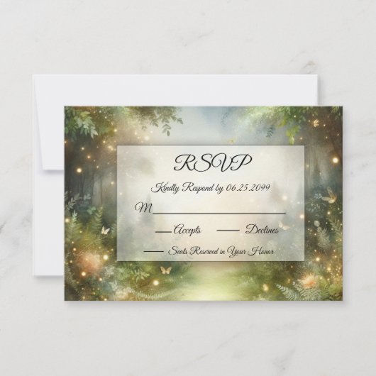 ミスティックフォレストメドウ魔法 出欠カード (正面)