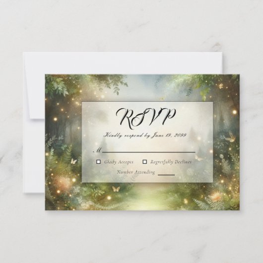 ミスティックフォレストメドウ魔法 出欠カード (正面)