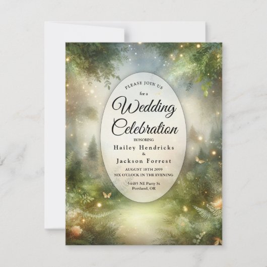 ミスティックフォレストメドウ魔法 招待状 (正面)