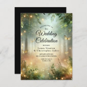 ミスティックフォレストメドウ魔法 招待状 (正面/裏面)