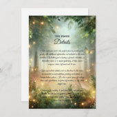 ミスティックフォレストメドウ魔法 招待状 (正面/裏面)