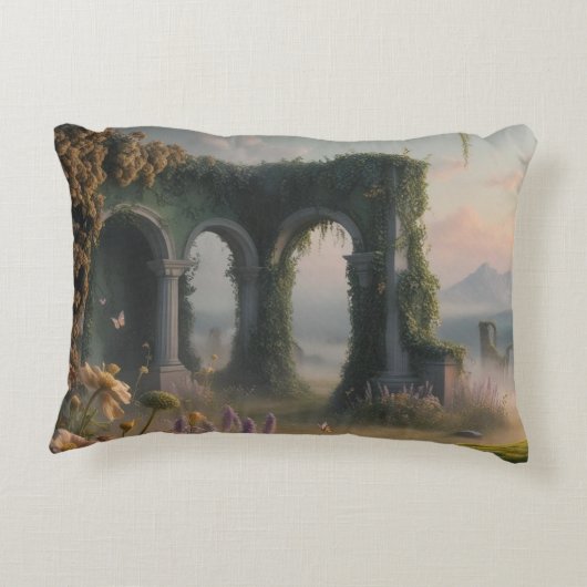 ミスティックフォレスト装飾用クッション アクセントクッション (裏面)