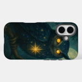 ミスティックフクロウ月明かりの下ファンタジー星空の夜 Case-Mate iPhoneケース (裏面 (横))