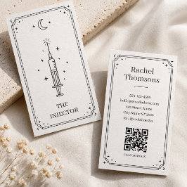 ミスティックブラックミニマルインジェクタ・セレスタルタロット 名刺