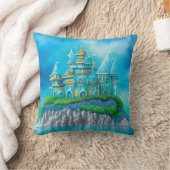 ミスティックブルーパレス装飾用クッション クッション (ブランケット)