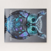 ミスティックブルーフクロウ ジグソーパズル (横)