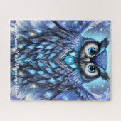 ミスティックブルーフクロウ ジグソーパズル (横)