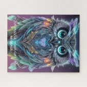 ミスティックブルーフクロウ ジグソーパズル (横)