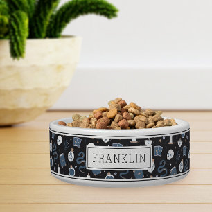 ミスティックボホクリスタルスカル&スネークパターンペット ボウル