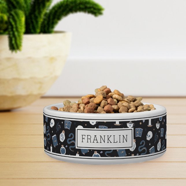 ミスティックボホクリスタルスカル&スネークパターンペット ボウル (クリエイターアップロード済み)