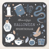 ミスティックボホクリスタルハローウィンパーティ スクエアペーパーコースター (正面)