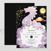 ミスティックボホドラゴン誕生日 招待状 (正面/裏面)