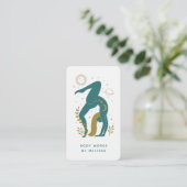 ミスティックボホホリスティックヨガウェルネス先生ブシン 名刺 (スタンド正面)