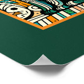 ミスティックボホーキャットアートプリント ポスター (角)