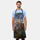 ミスティックマウンテンインカリナネブラハッブル宇宙 エプロン (着用した状態)