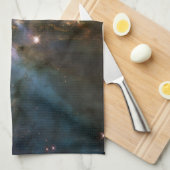 ミスティックマウンテンインカリナネブラハッブル宇宙 キッチンタオル (四つ折り)