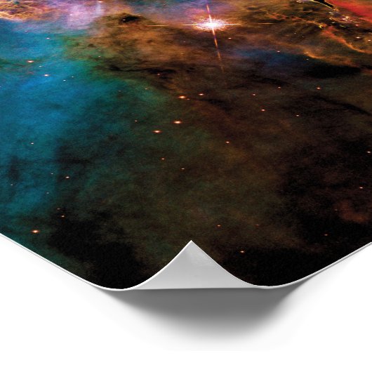 ミスティックマウンテンカリナネブラハッブル宇宙写真 ポスター (角)