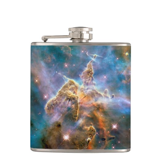 ミスティックマウンテン ほ座星雲 Hubble宇宙写真 フラスク (正面)