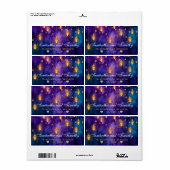 ミスティックマラケシュナイトランタン&《写真》ぼけ味結婚ズ ラベル (フルシート)