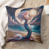 ミスティックマーメイド装飾用クッション – 天空ファンタジー クッション (ブランケット)