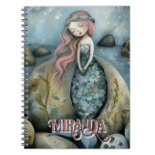 ミスティックマーメイド&シーショアビーチオラクルカスタム ノートブック (正面)