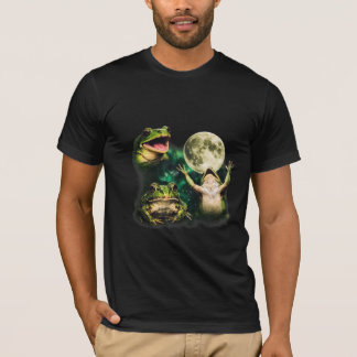 ミスティックムーンフロッグ超現実的ヴィンテージ Tシャツ