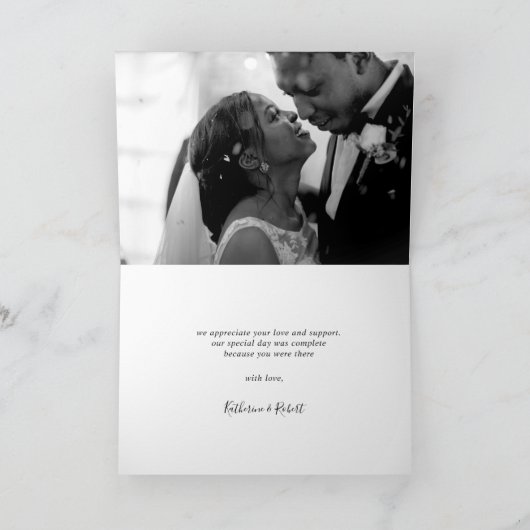 ミスティックムーン赤面ピンクフォトサンキューカード シーズンカード (内部)