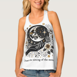 ミスティックムーン&フローラウィメンズタンクトップ – Celestia タンクトップ