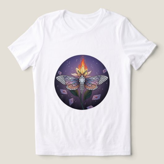 ミスティックモスファイアティー🔥🦋 トライブレンドＴシャツ (デザイン正面)