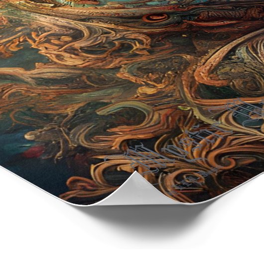 ミスティックモーメントAIファンタジーデジタルアートプリント ポスター (角)