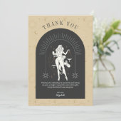 ミスティックリブラ〔占星術の〕十二宮図アーチサンキューカード 招待状 (スタンド正面)