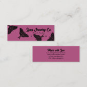 ミスティックルナモスジュエリースタッドビジネスカード スキニー名刺 (正面/裏面)