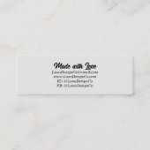 ミスティックルナモスジュエリースタッドビジネスカード スキニー名刺 (裏面)