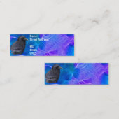 ミスティックレイヴンポートレートケルト異教のアート スキニー名刺 (正面/裏面)